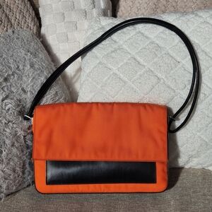 Gucci Leather Nylon Double Strap Shoulder Bag.. Authentic!!